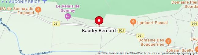 Map of Bernard Baudry Chinon Granges